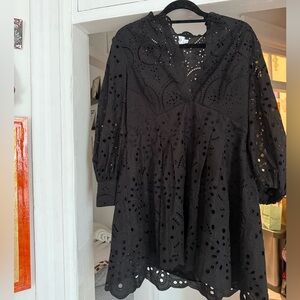 CHARO RUIZ IBIZA
Franca broderie anglaise cotton-blend mini dress size large